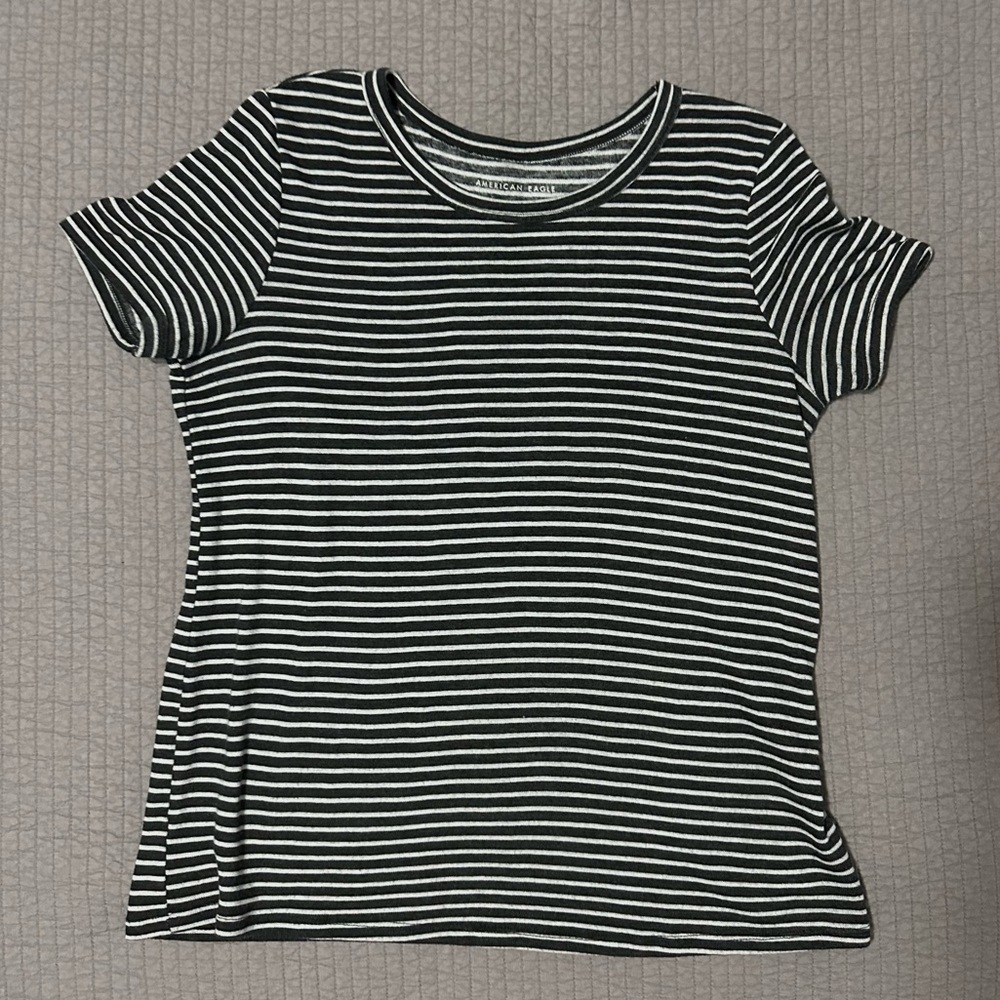 American Eagle Striped Cotton T-Shirt
